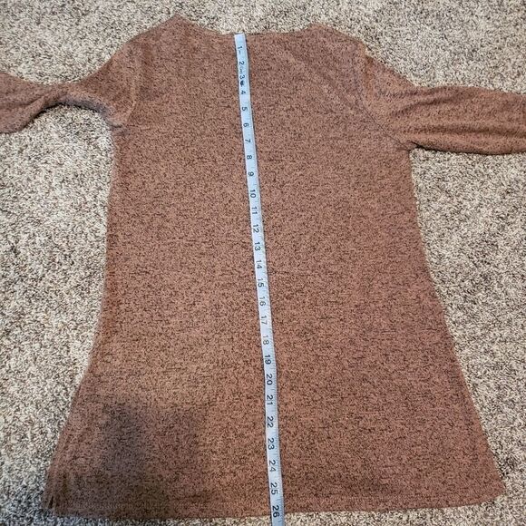 Slinky Brand Ladies Rose Gold Metallic Knit Tunic Size XS - Picture 12 of 14